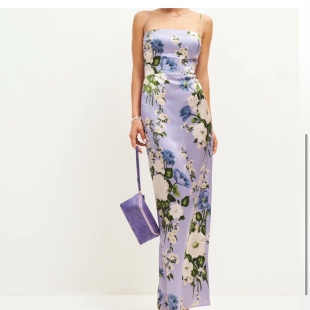 Reformation Frankie Silk Dress
